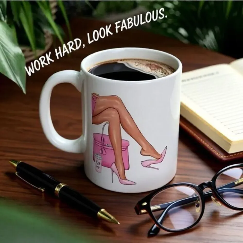 2Sided Boss Lady Mug! Closing Deals in High Heels! Boss Babe - Working Girl Vibe